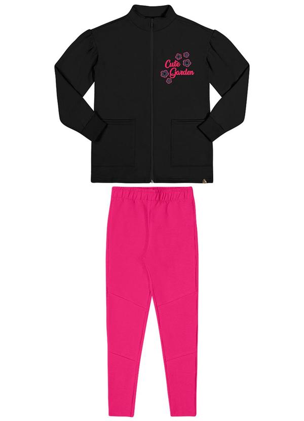 Alenice - Conjunto Cute Garden Menina Preto 2