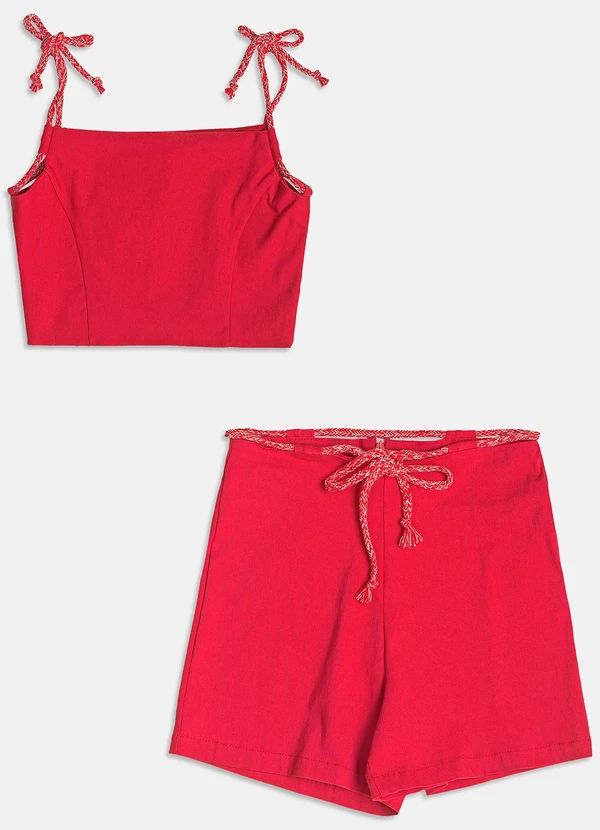 I Am - Conjunto de Alfaiataria Vermelho 5