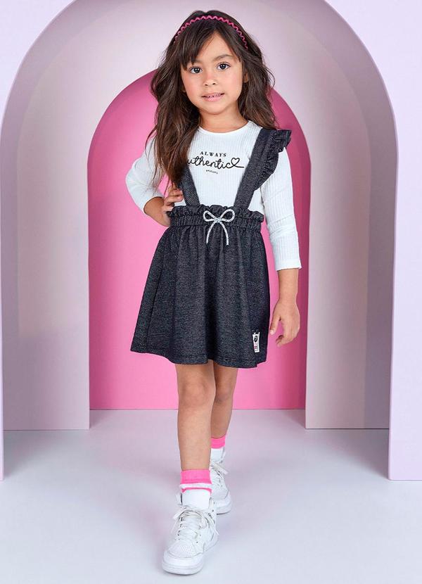 Momi - Conjunto de Blusa e Jump Branco