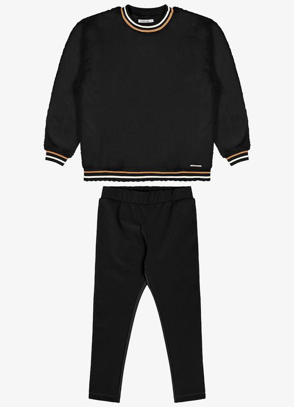 Trick Nick - Conjunto de Blusão com Legging Preto 1