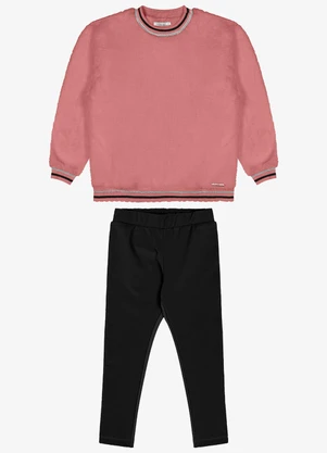 Trick Nick - Conjunto de Blusão com Legging Rosa - TRICK NICK