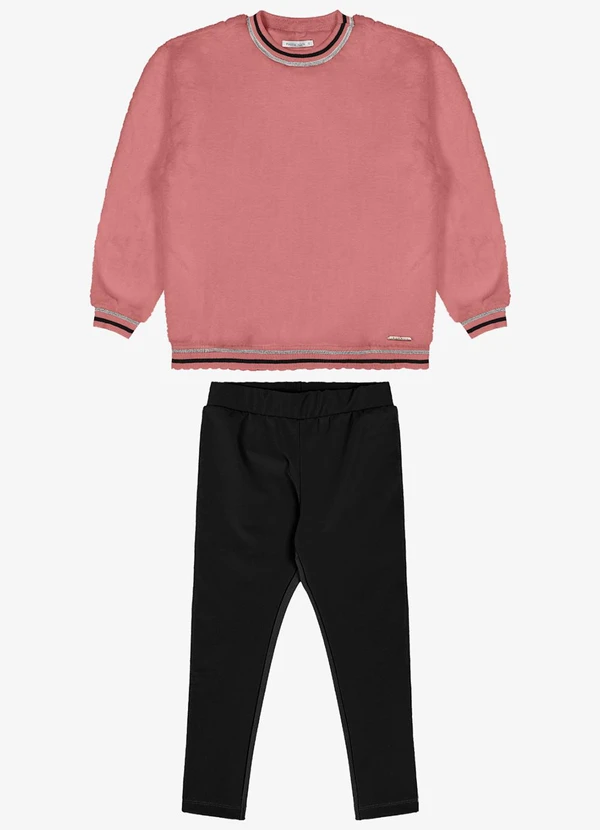 Trick Nick - Conjunto de Blusão com Legging Rosa