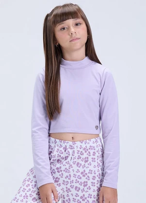 Vida Costeira - Conjunto de Cropped e Calça Oncinha Lilás - VIDA COSTEIRA