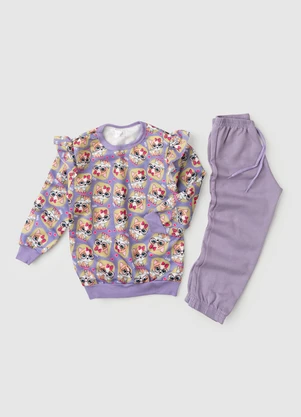 Rosa Azul - Conjunto de De Inverno Gatinha Lilás - ROSA AZUL
