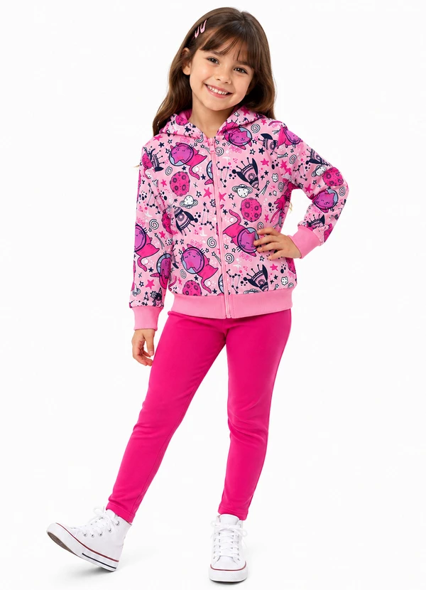 Rosa Azul - Conjunto de De Inverno Gatinhos Rosa Claro