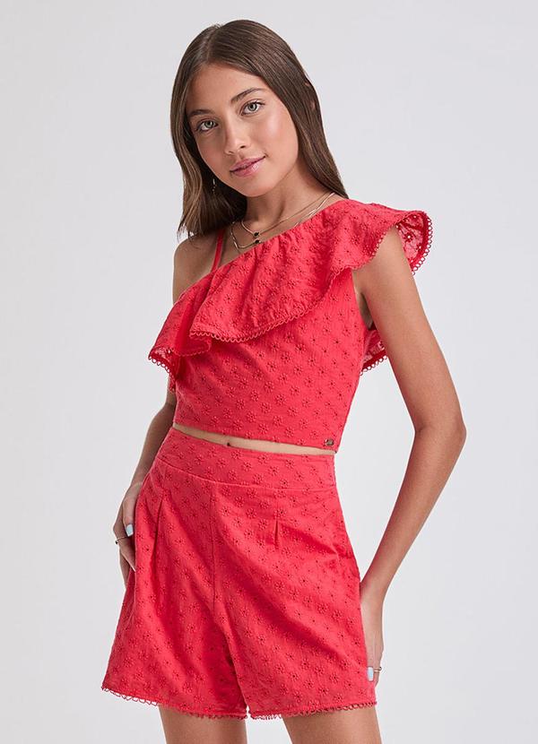 I Am - Conjunto de Laise com Babado Vermelho 3