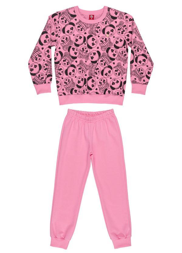 Bee Loop - Conjunto de Menina Blusão e Calça Rosa 2
