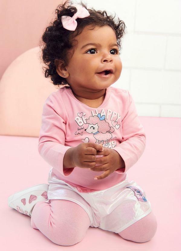 Momi - Conjunto de Menina Fashion Rosa