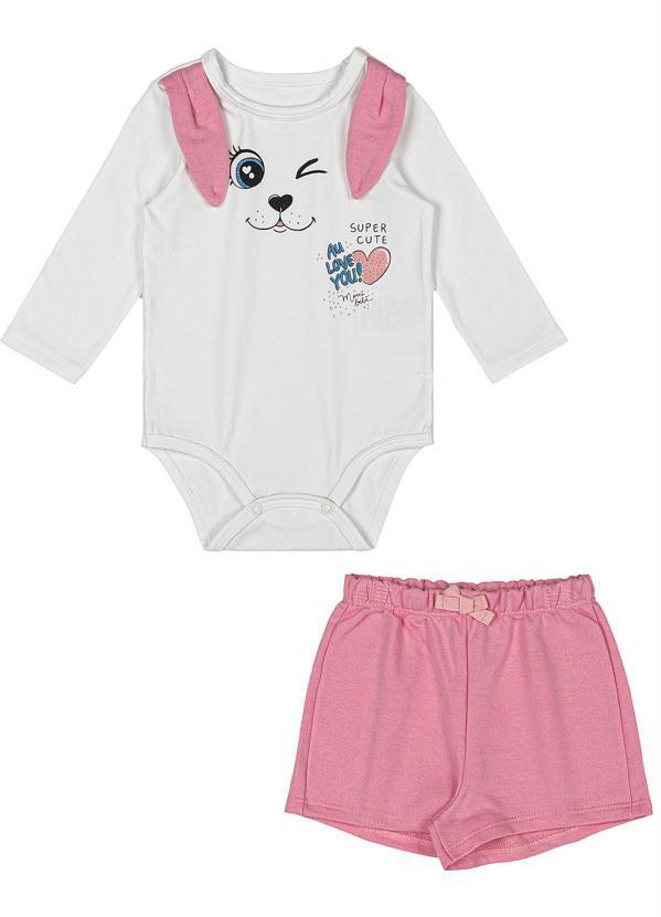 Momi - Conjunto de Menina Super Cute Off White