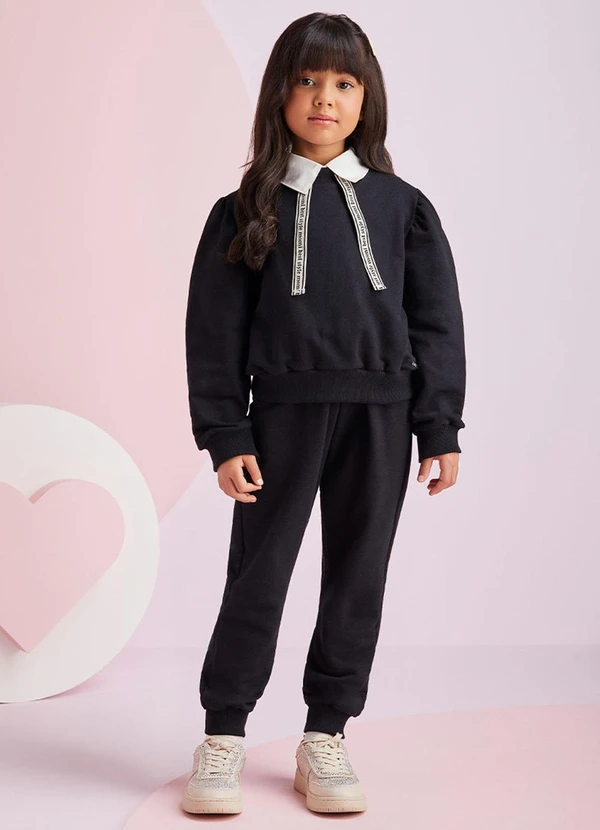 Momi - Conjunto de Moletom Black Preto 1