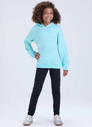 Vida Costeira - Conjunto de Moletom com Capuz e Pingente Azul - VIDA COSTEIRA