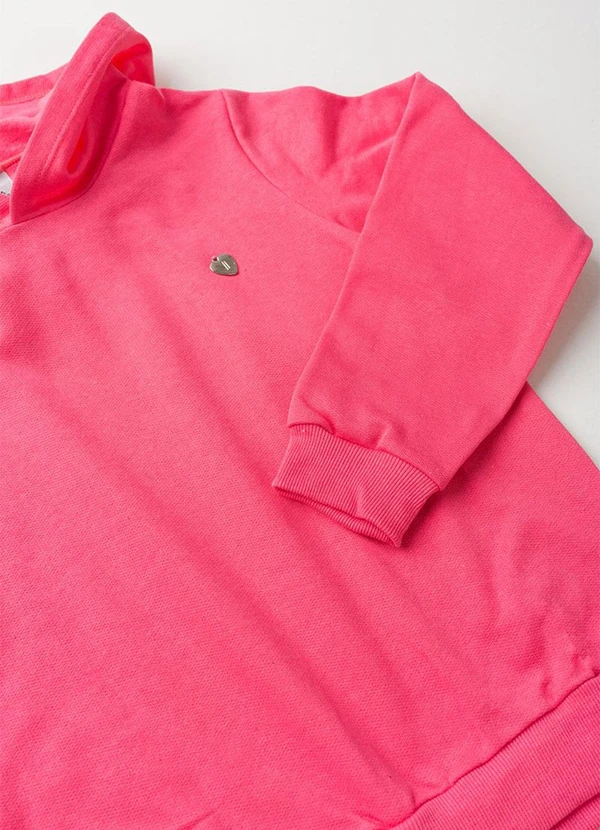 Vida Costeira - Conjunto de Moletom com Capuz e Pingente Rosa 6