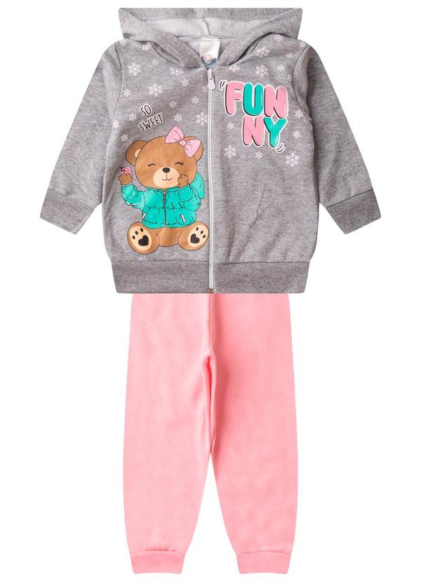 Rovitex - Conjunto de Moletom com Capuz Kappes Cinza