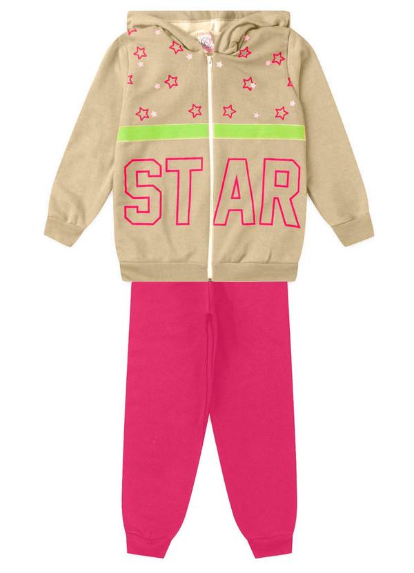 Rovi Kids - Conjunto de Moletom Infantil com Capuz Bege