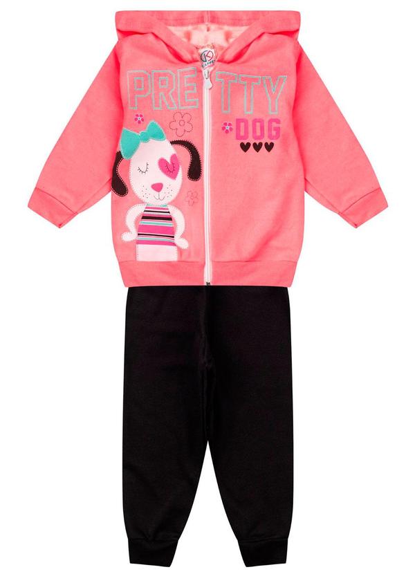 Rovitex - Conjunto de Moletom Infantil com Capuz Laranja