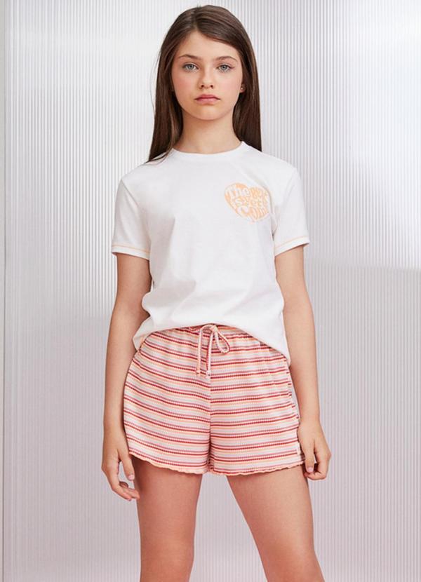 I Am - Conjunto de Pijama Estampado Rosa