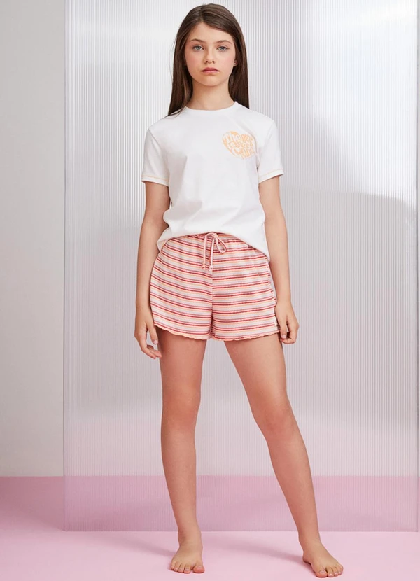 I Am - Conjunto de Pijama Estampado Rosa 2