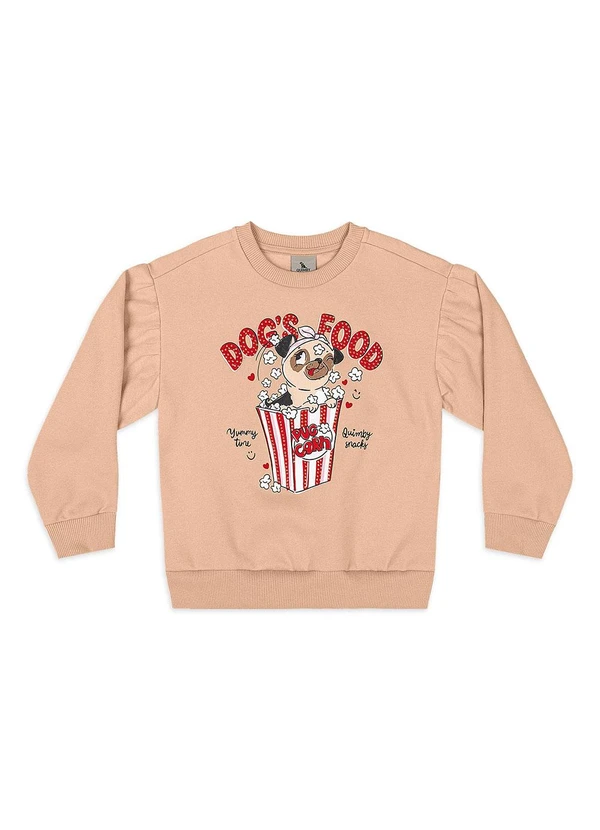 Quimby - Conjunto Dog'S Food Blusão Legging Bege 3