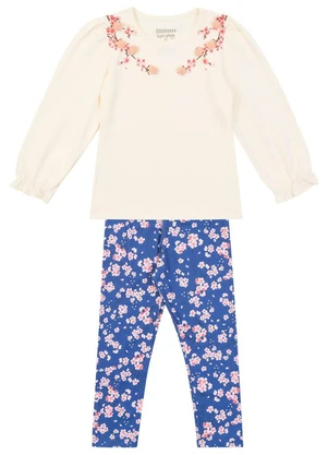 Soft Bonni - Conjunto em Cotton e Malha Lixada Branco - SOFT BONNI