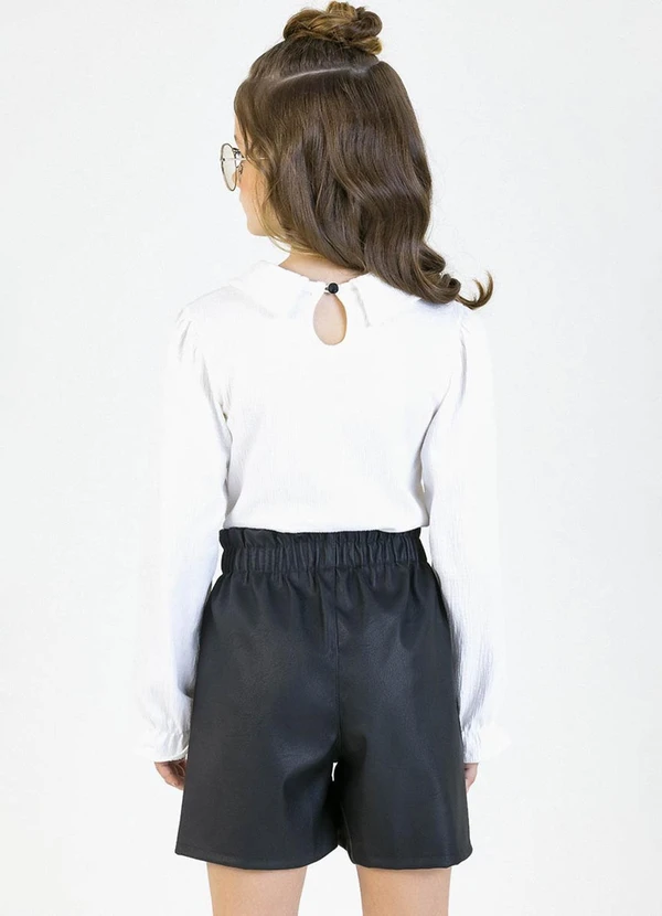 Soft Bonni - Conjunto em Courino e Malha Essence Branco 2