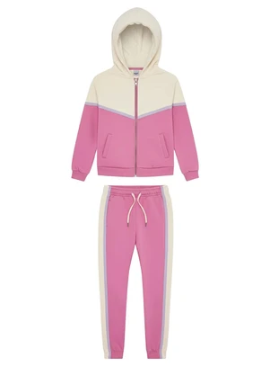 Malwee Kids - Conjunto em Moletinho com Recorte Rosa - MALWEE KIDS