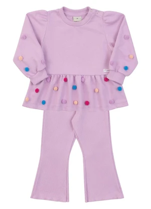 Soft Bonni - Conjunto em Moletinho e Punho Roxo - SOFT BONNI