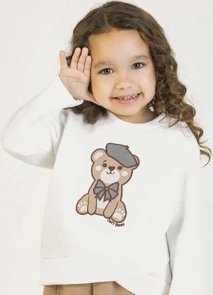 Soft Bonni - Conjunto em Moletom Branco - SOFT BONNI