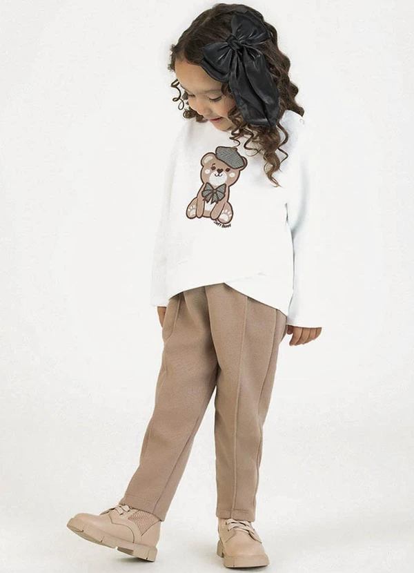 Soft Bonni - Conjunto em Moletom Branco