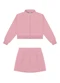 Alakazoo - Conjunto em Moletom com Saia e Jaqueta Rosa - variação: Rosa