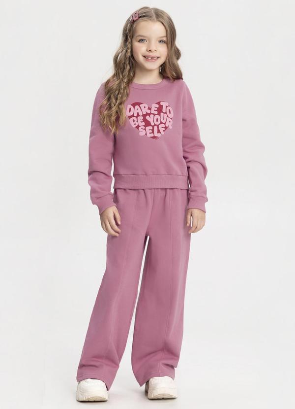 Alakazoo - Conjunto em Moletom Felpado de Algodão Vermelho