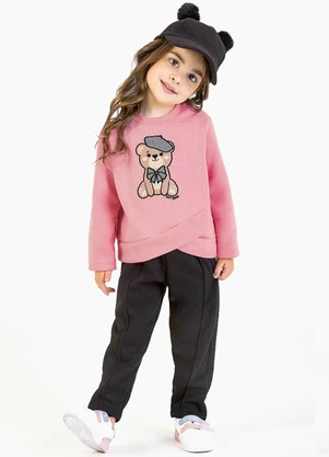 Soft Bonni - Conjunto em Moletom Rosa - SOFT BONNI