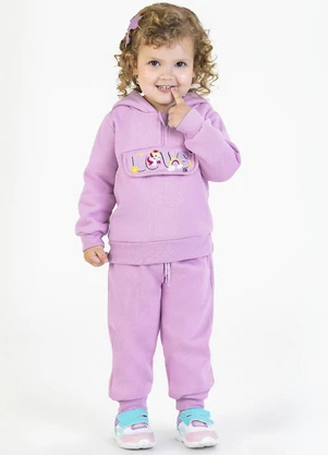 Soft Bonni - Conjunto em Moletom Roxo - SOFT BONNI