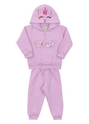 Soft Bonni - Conjunto em Moletom Roxo - SOFT BONNI