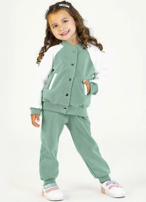 Soft Bonni - Conjunto em Moletom Verde - SOFT BONNI