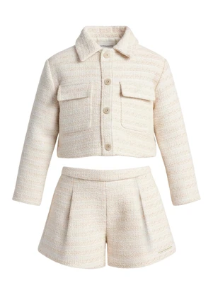 Carinhoso - Conjunto em Tweed Lurex Off White - CARINHOSO