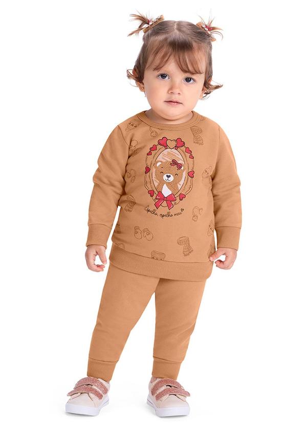 Alenice - Conjunto Espelho Ursinho Menina Marrom 1