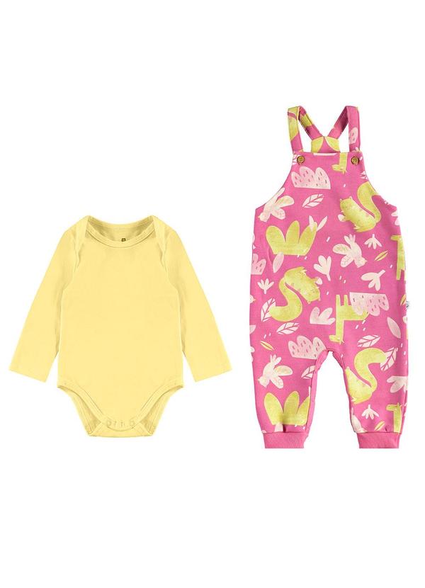 Malwee Kids - Conjunto Esquilo com Macacão Amarelo 1