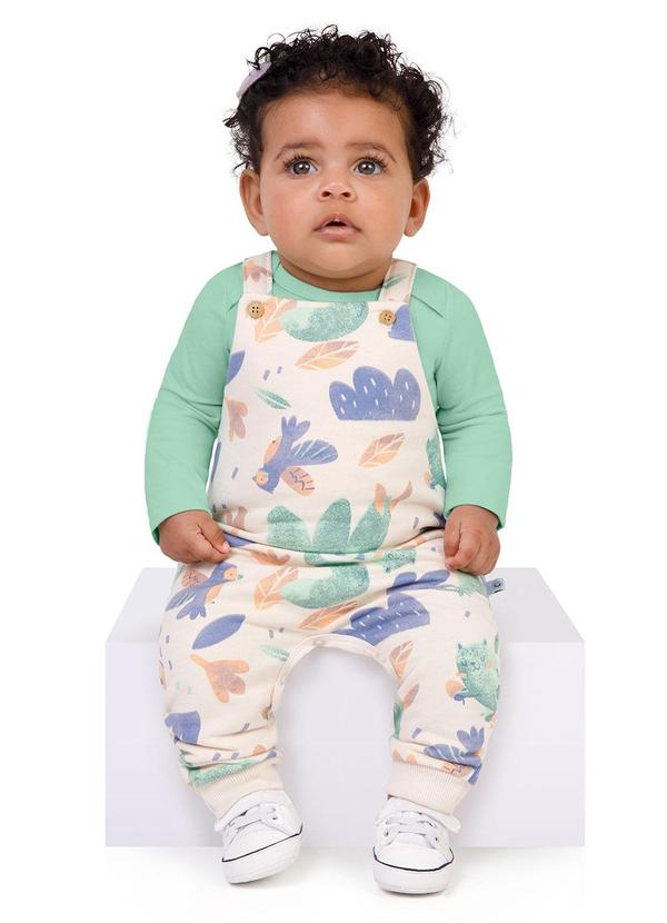 Malwee Kids - Conjunto Esquilo com Macacão Verde
