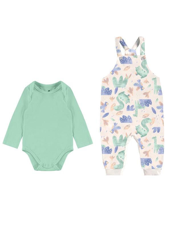 Malwee Kids - Conjunto Esquilo com Macacão Verde 2