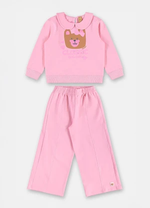 Up Baby - Conjunto Estampa Ursinho Rosa - UP BABY