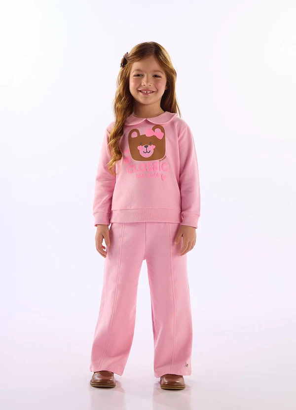 Up Baby - Conjunto Estampa Ursinho Rosa