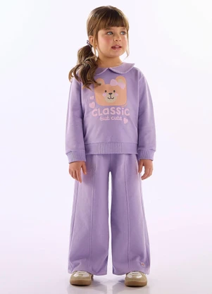 Up Baby - Conjunto Estampa Ursinho Roxo - UP BABY