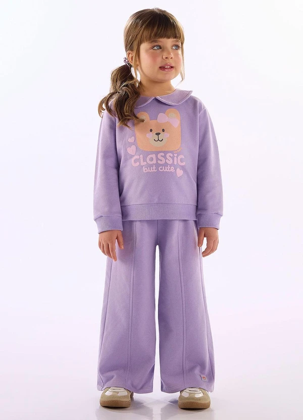 Up Baby - Conjunto Estampa Ursinho Roxo 1