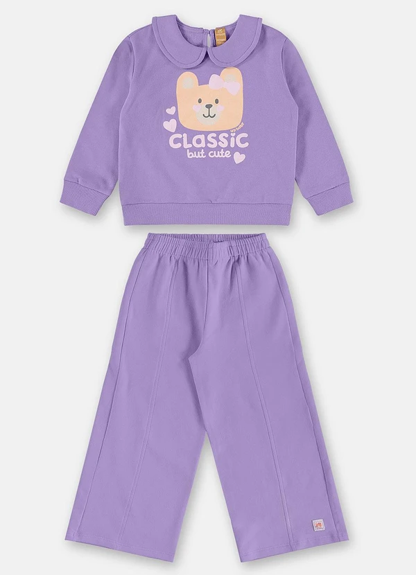 Up Baby - Conjunto Estampa Ursinho Roxo 2