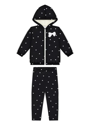 Alakazoo - Conjunto Estampado com Capuz Forrado Preto - ALAKAZOO