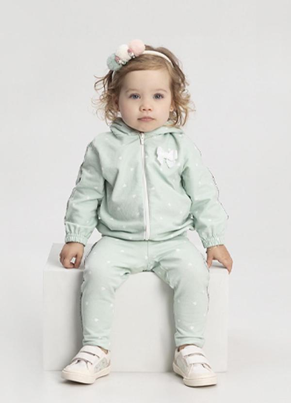 Alakazoo - Conjunto Estampado com Capuz Forrado Verde 1