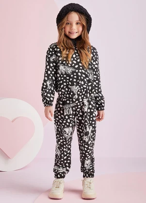 Momi - Conjunto Estampado dos Dálmatas Preto - MOMI