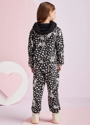 Momi - Conjunto Estampado dos Dálmatas Preto - MOMI
