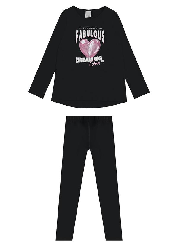 Malwee Kids - Conjunto Fabulous Menina Preto 2