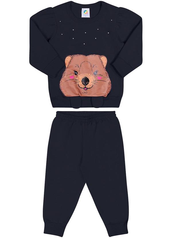 Alenice - Conjunto Face Ursinho Menina Azul